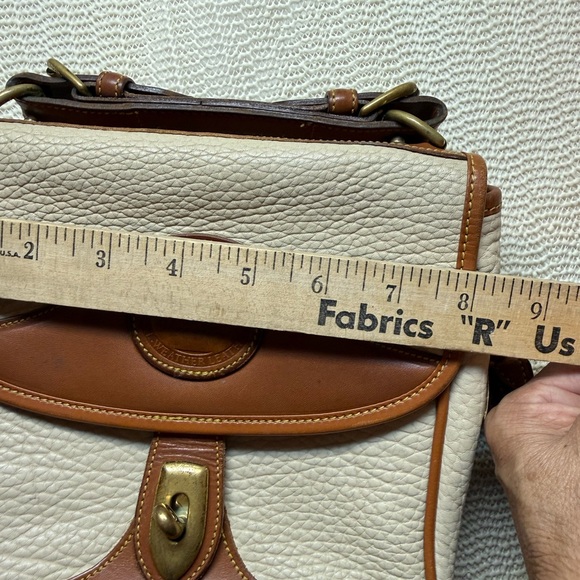 Dooney & Bourne Vintage Satchel in British Tan and Bone - Picture 13 of 16